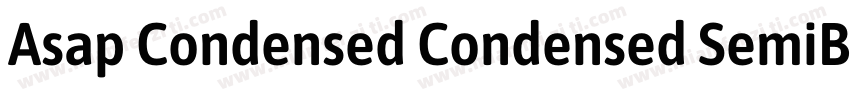 Asap Condensed Condensed SemiBold字体转换